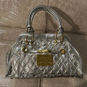 Silver Quilted Handbag